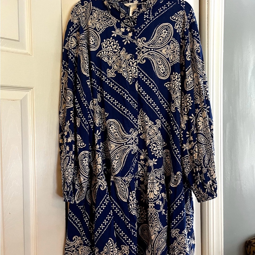 H&M Maje Bandana-Print Paisley Dress